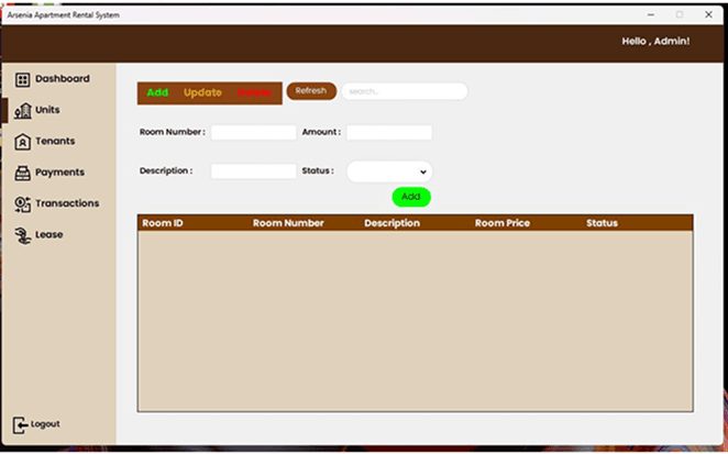 Apartment System - Reports